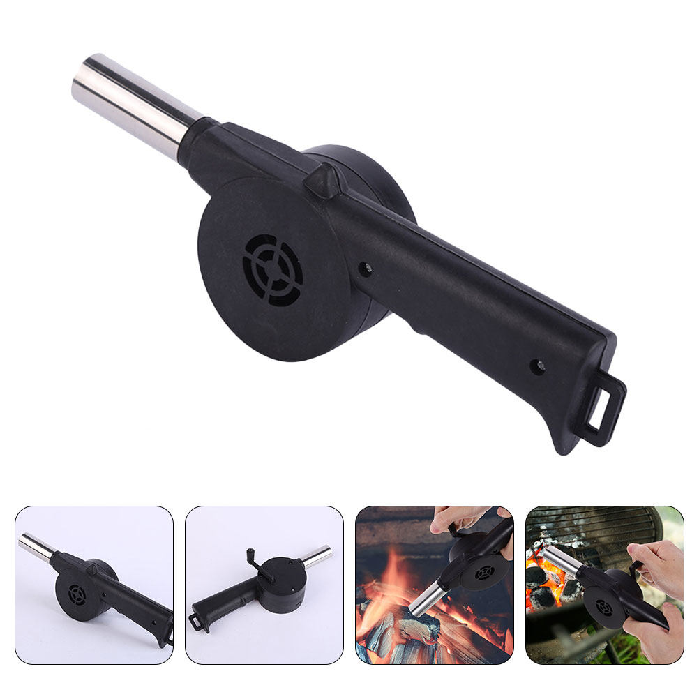 Camping Cooking Tools - Manual Blower Black Hand Crank Bbq