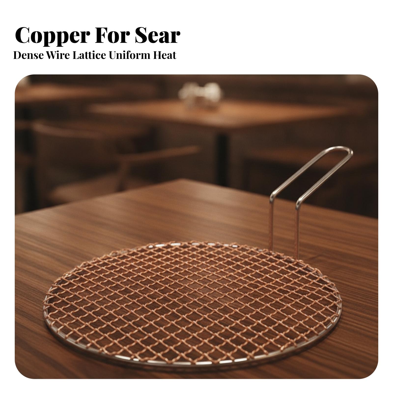 Portable Copper Mesh Round Gri - огляд і ціна Camping With Cooking