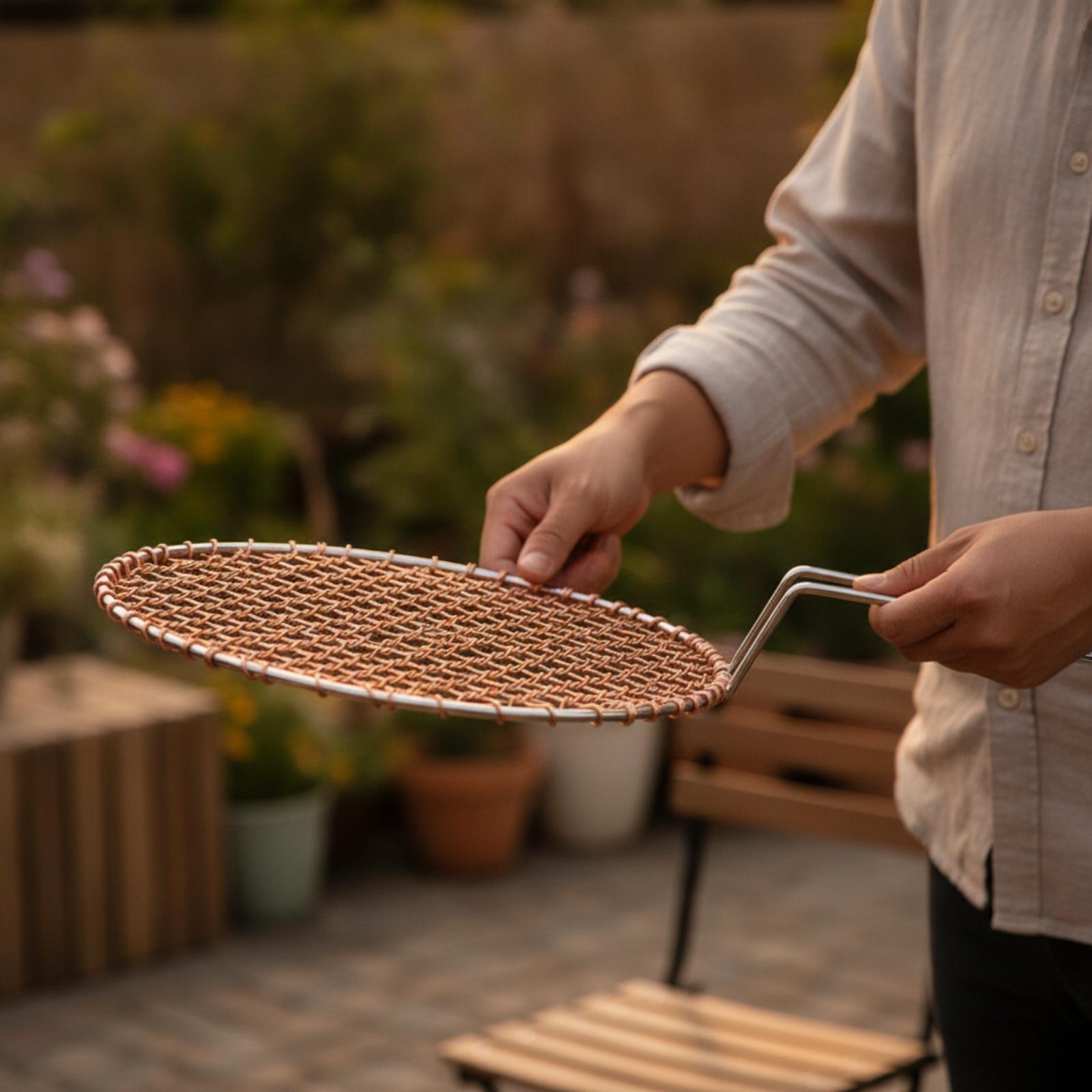Portable Copper Mesh Round Gri - огляд і ціна Camping With Cooking