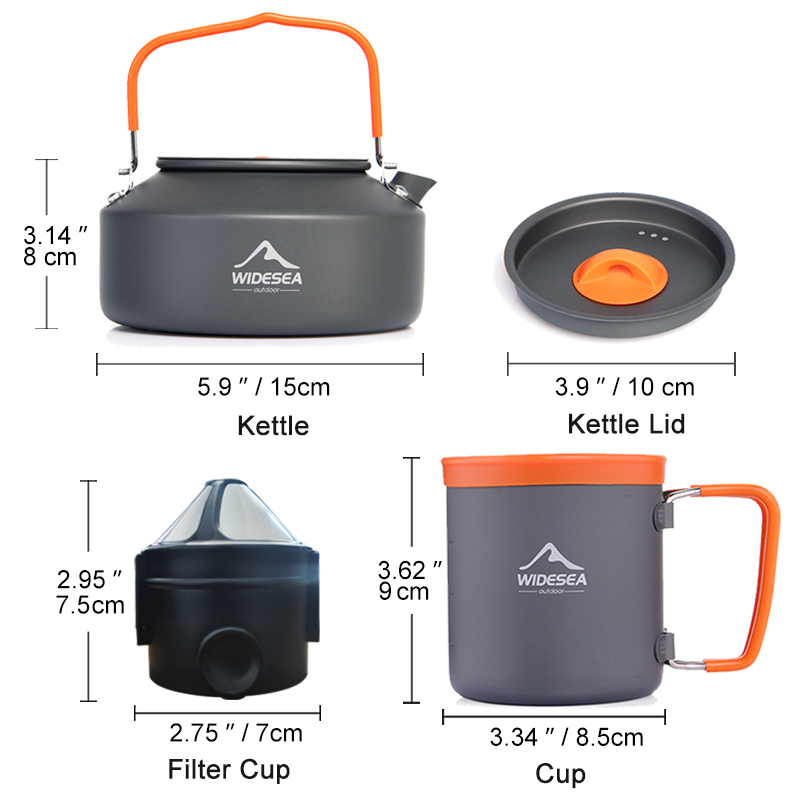 Widesea Camping Coffee Cookwar - огляд і ціна Camping Cooking Box Set