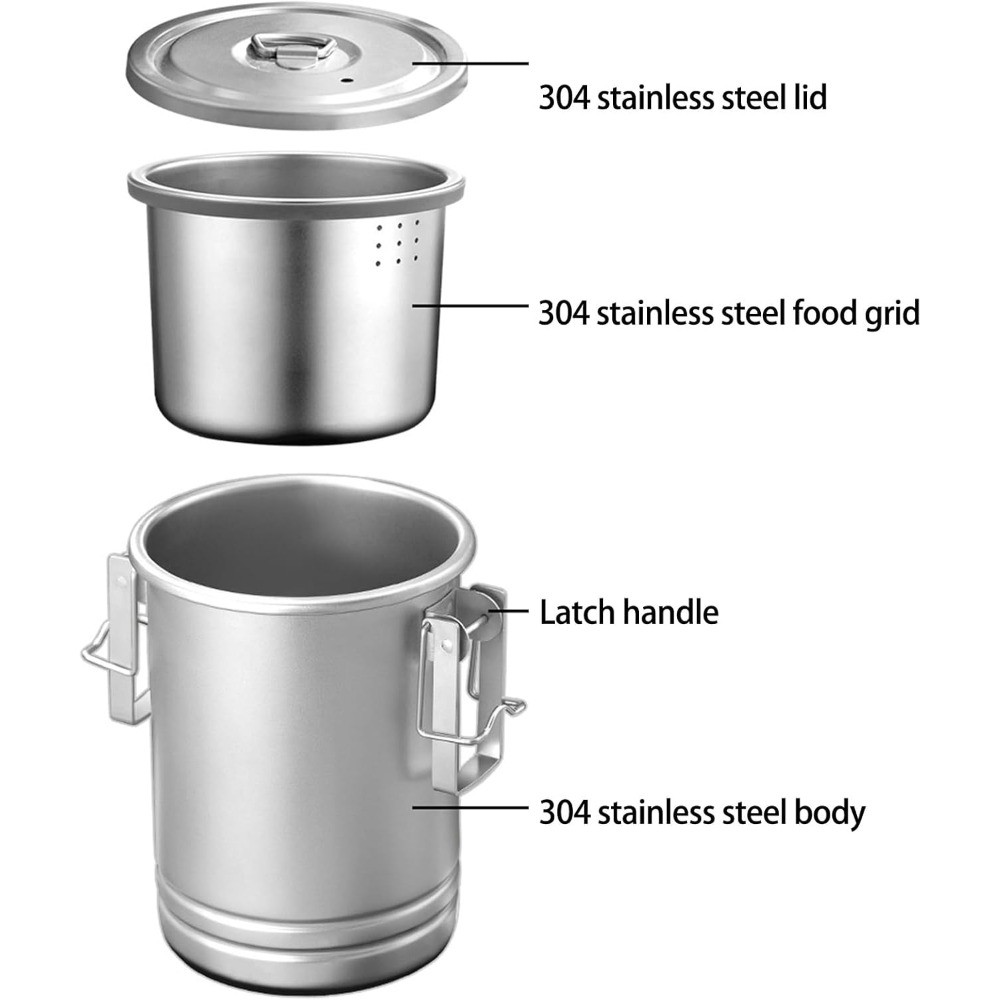 Camping Cooking Nested Pot Set - огляд і ціна Nesting Camping Cooking Set