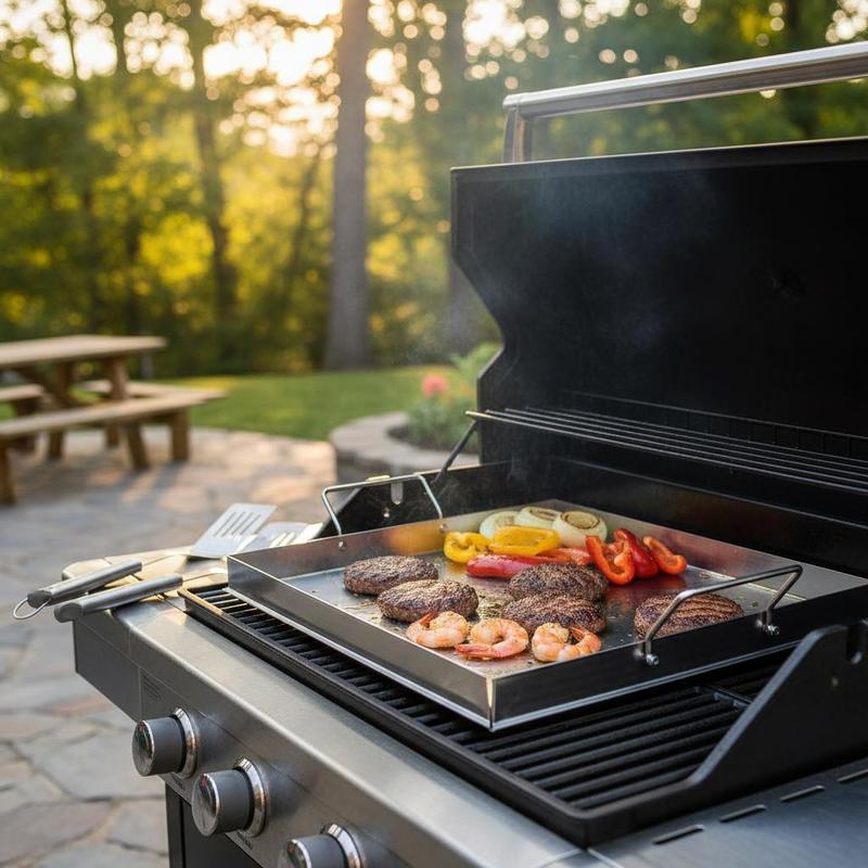 Universal Flat Top Griddle 18x - огляд і ціна Camping Cooking Bowl