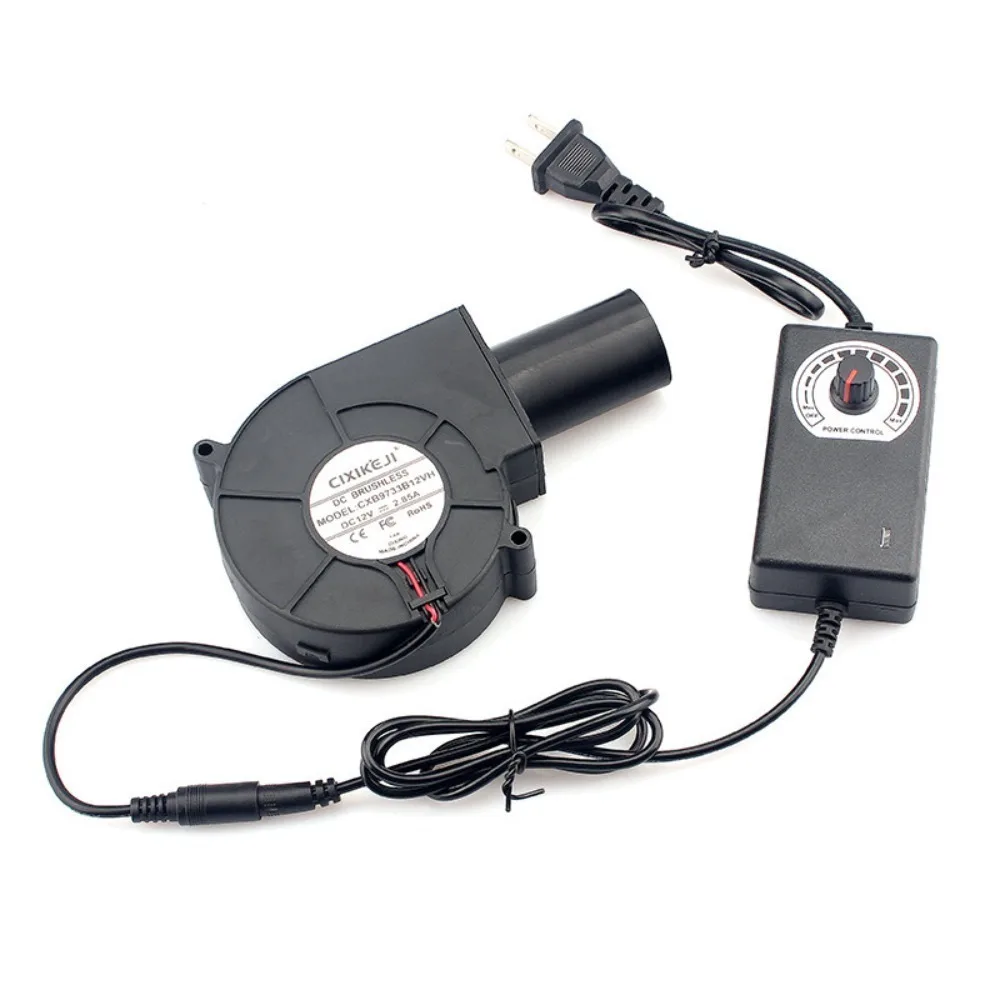 Electric BBQ Blower 220V Adjus - огляд і ціна Camping Cooking Tools