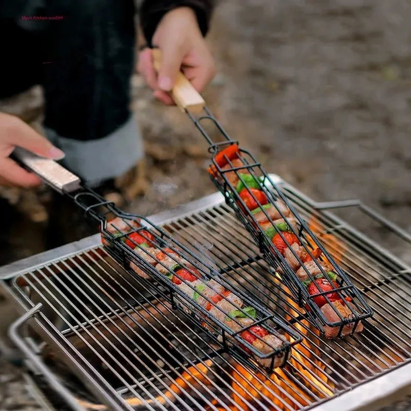 2/3 pcs Grill Baskets Stainles - огляд і ціна Nesting Camping Cooking Set