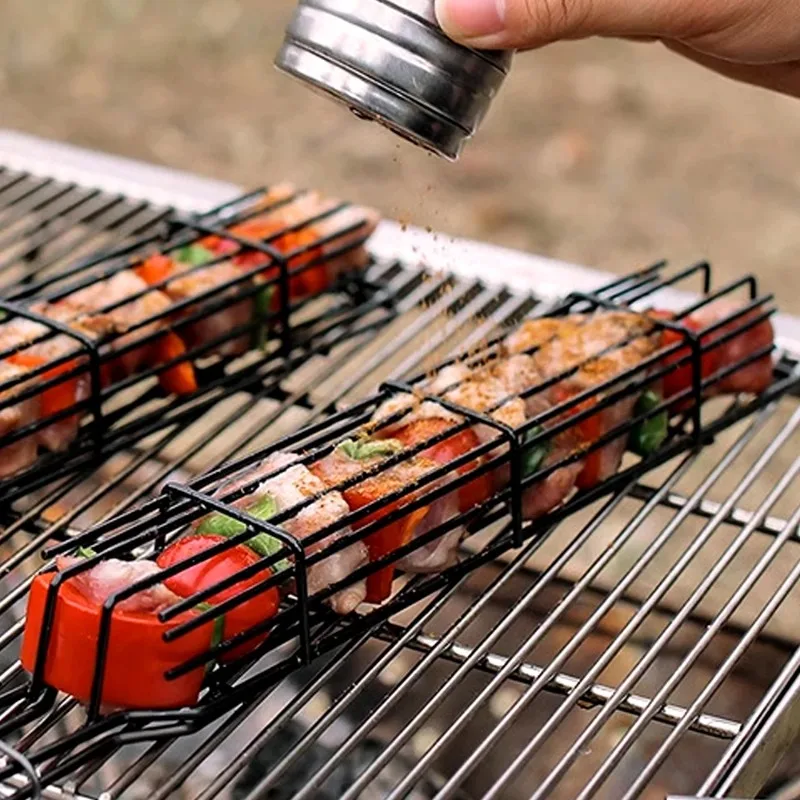 2/3 pcs Grill Baskets Stainles - огляд і ціна Nesting Camping Cooking Set