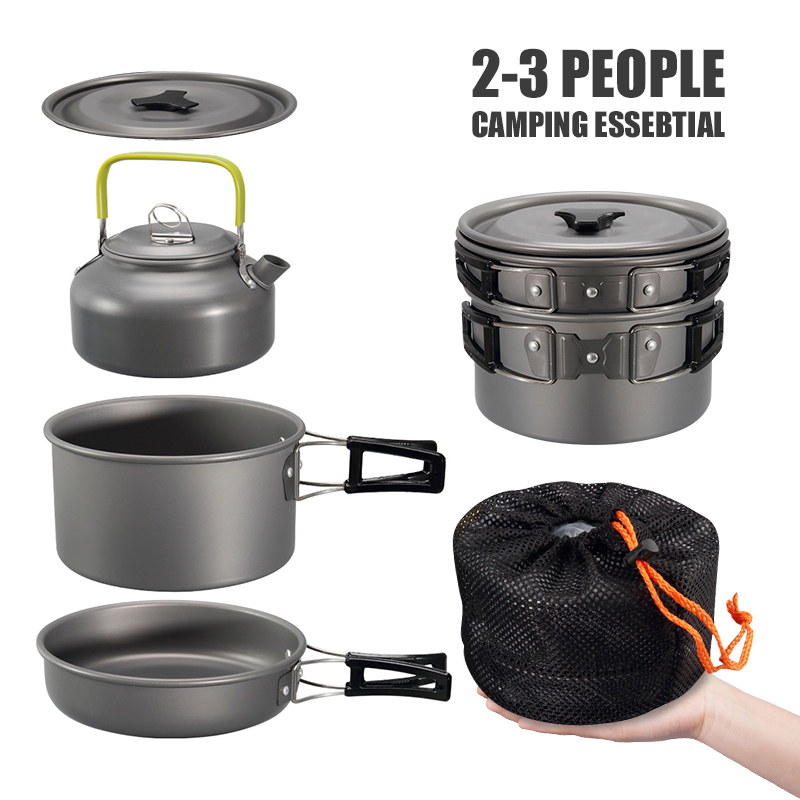 WESTTUNE Camping Cookware Kit  - огляд і ціна Campfire Cooking Anime