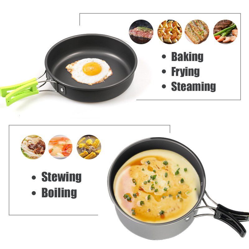 WESTTUNE Camping Cookware Kit  - огляд і ціна Campfire Cooking Anime