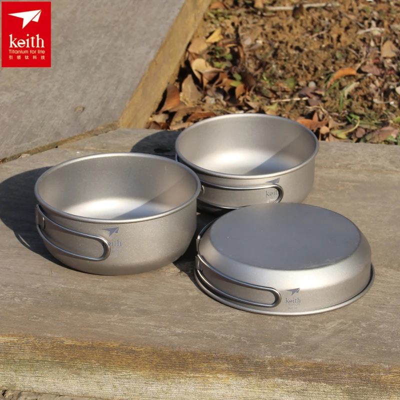 Keith 3PCS Titanium Cookware P - огляд і ціна Campfire Cooking Anime