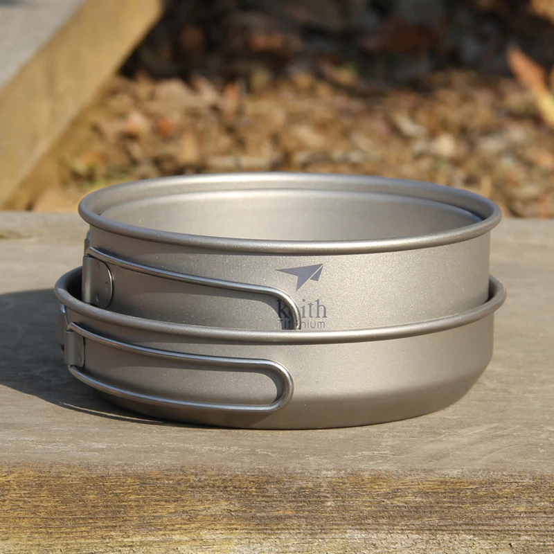 Keith 3PCS Titanium Cookware P - огляд і ціна Campfire Cooking Anime
