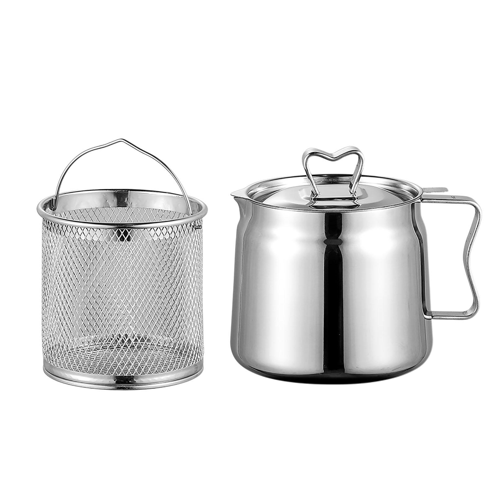 Deep Fryer Set Stainless Oil F - огляд і ціна Camping Cooking Oil Container