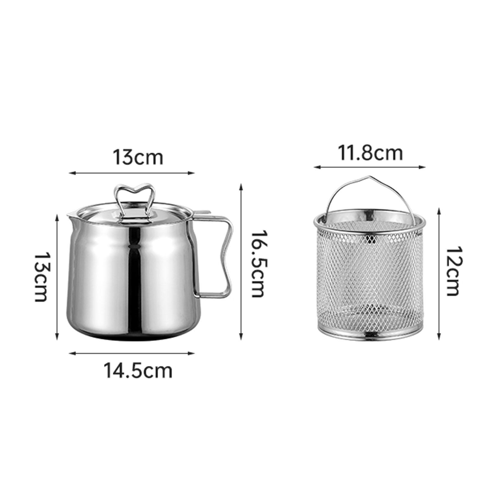 Deep Fryer Set Stainless Oil F - огляд і ціна Camping Cooking Oil Container