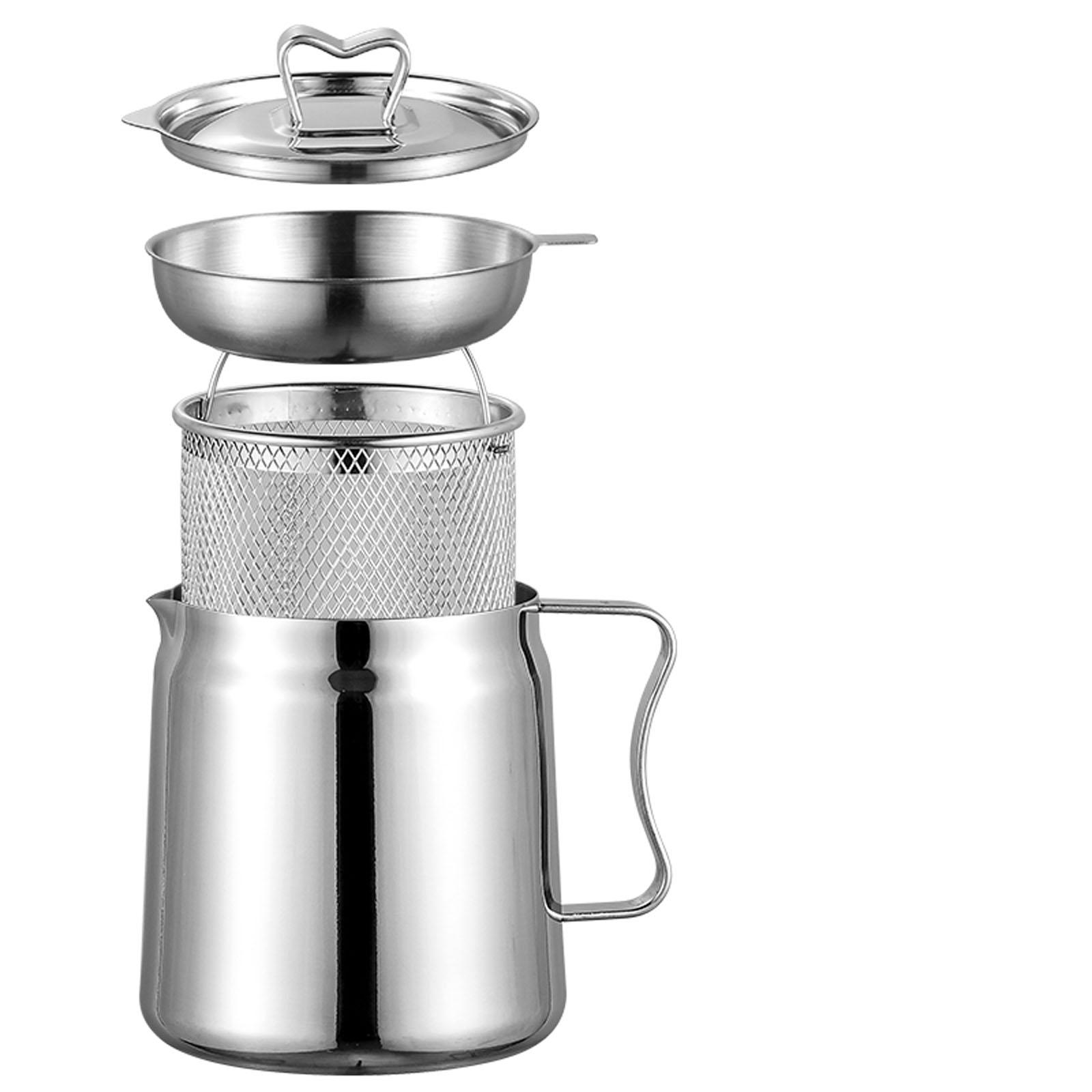 Deep Fryer Set Stainless Oil F - огляд і ціна Camping Cooking Oil Container