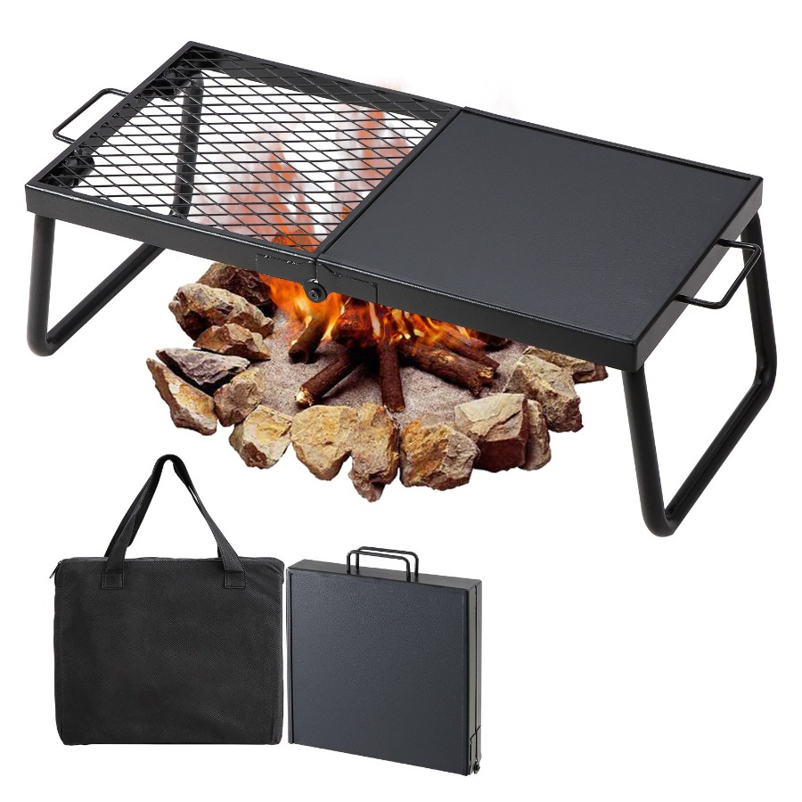 Folding Campfire Grill Heavy D - огляд і ціна Camping Cooking Over Fire