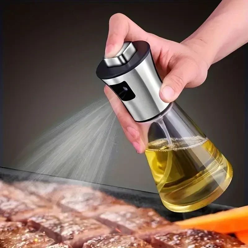 1Pc Stainless Steel Oil Spray  - огляд і ціна Camping Cooking Oil Container