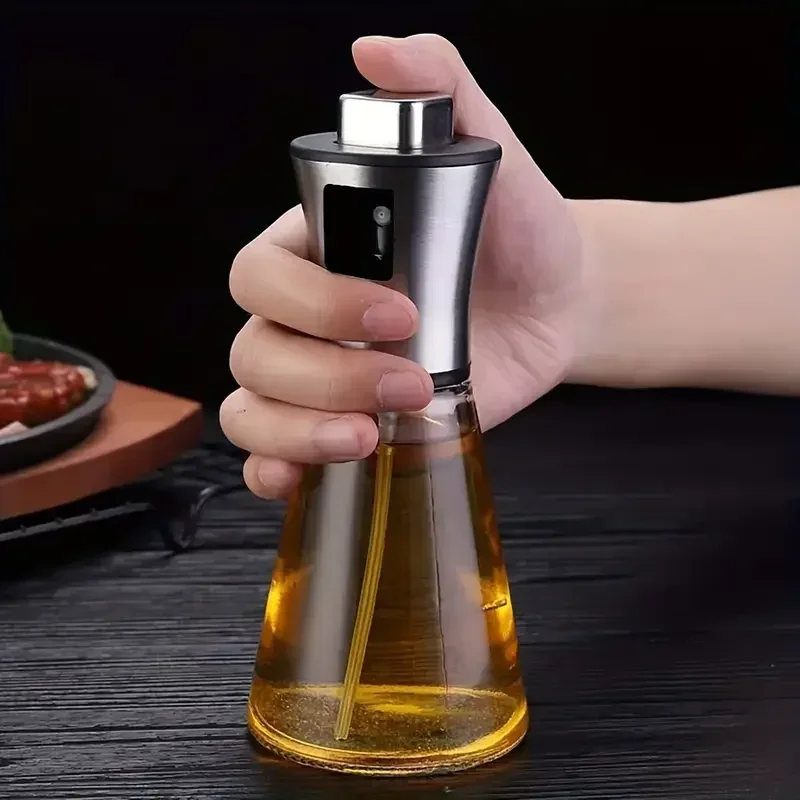 1Pc Stainless Steel Oil Spray  - огляд і ціна Camping Cooking Oil Container