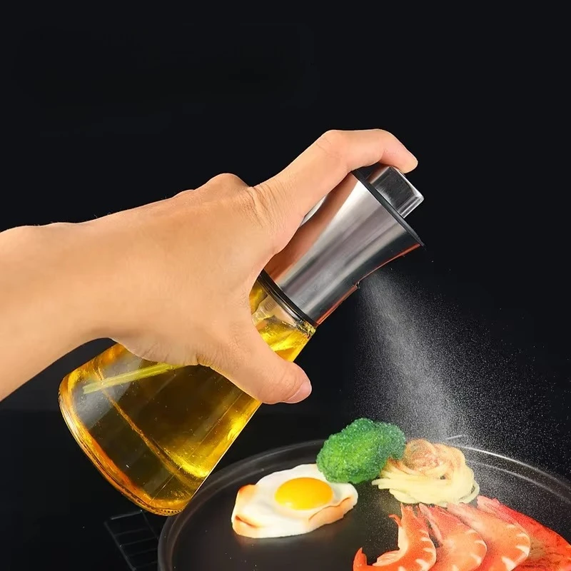 1Pc Stainless Steel Oil Spray  - огляд і ціна Camping Cooking Oil Container