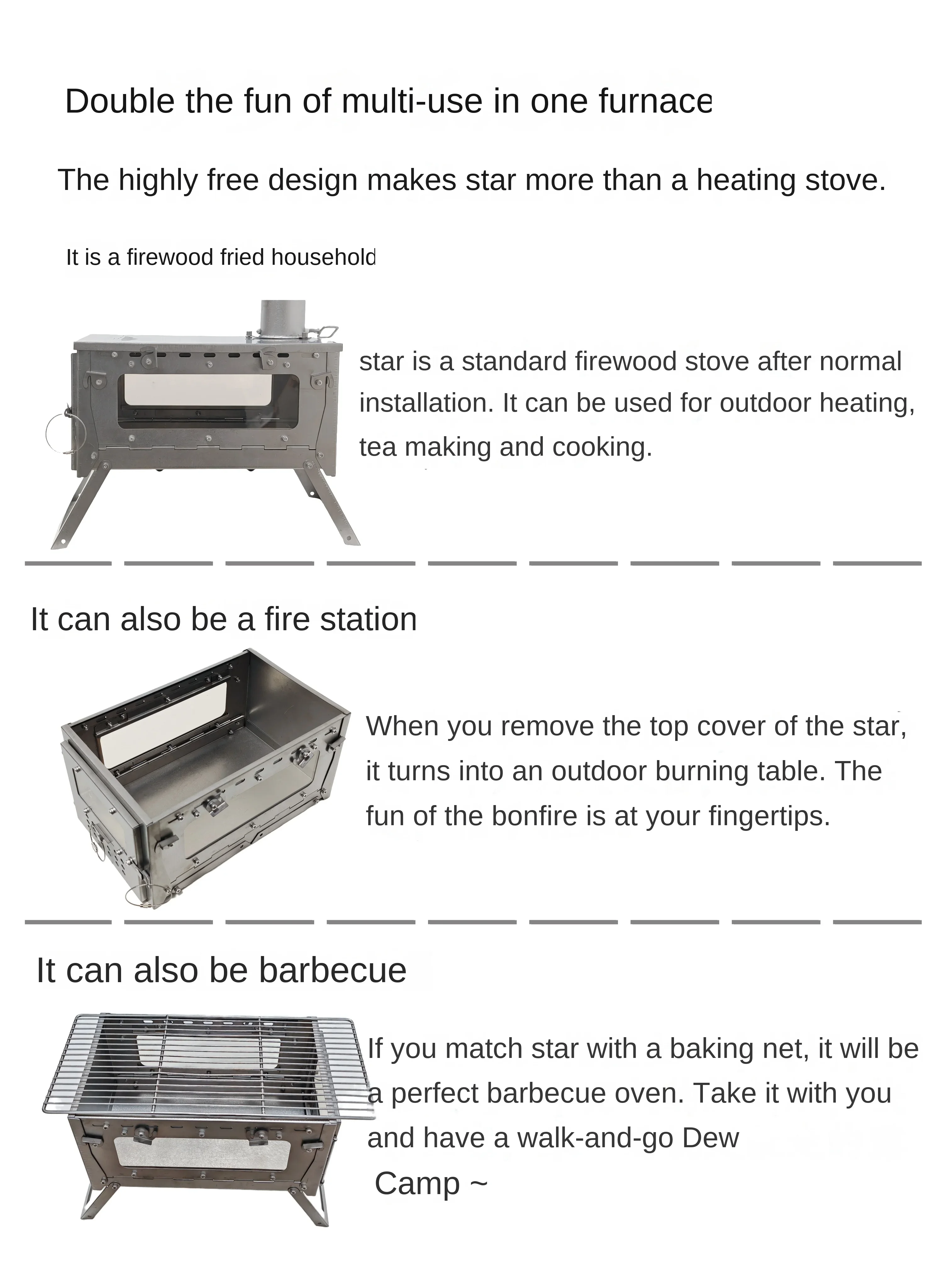 WT Star Ti Titanium Alloy Fold - огляд і ціна Camping Cooking Grate