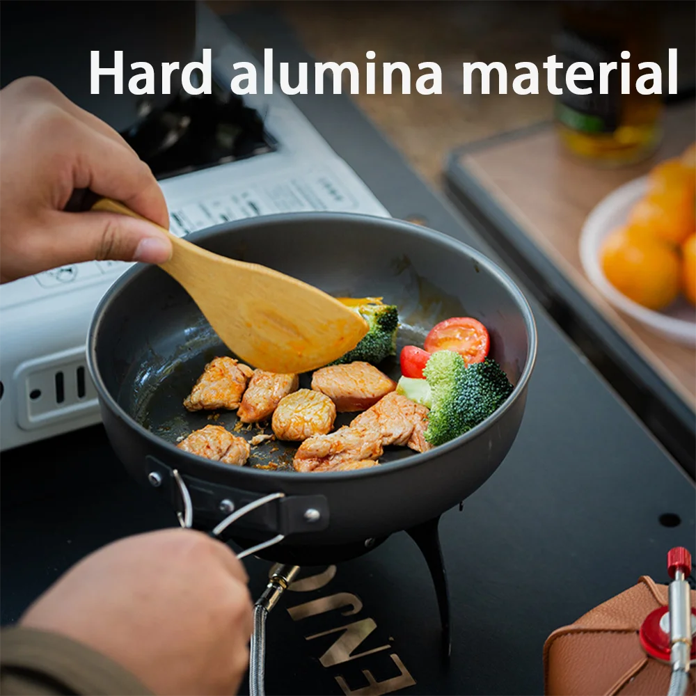 Large Capacity Non-Stick Campi - огляд і ціна Nesting Camping Cooking Set