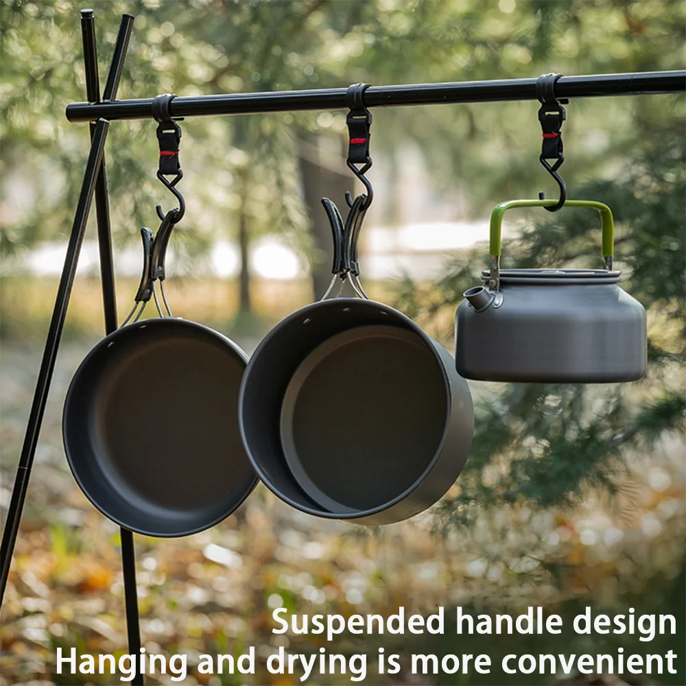 Large Capacity Non-Stick Campi - огляд і ціна Nesting Camping Cooking Set