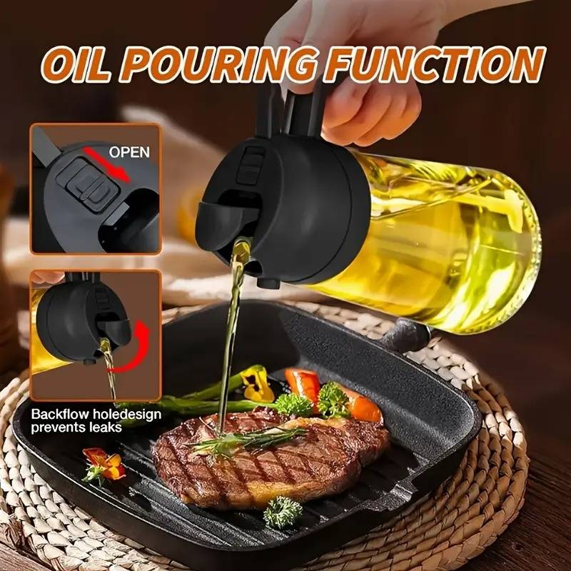 470ml Kitchen Oil Spray Bottle - огляд і ціна Camping Cooking Oil Container