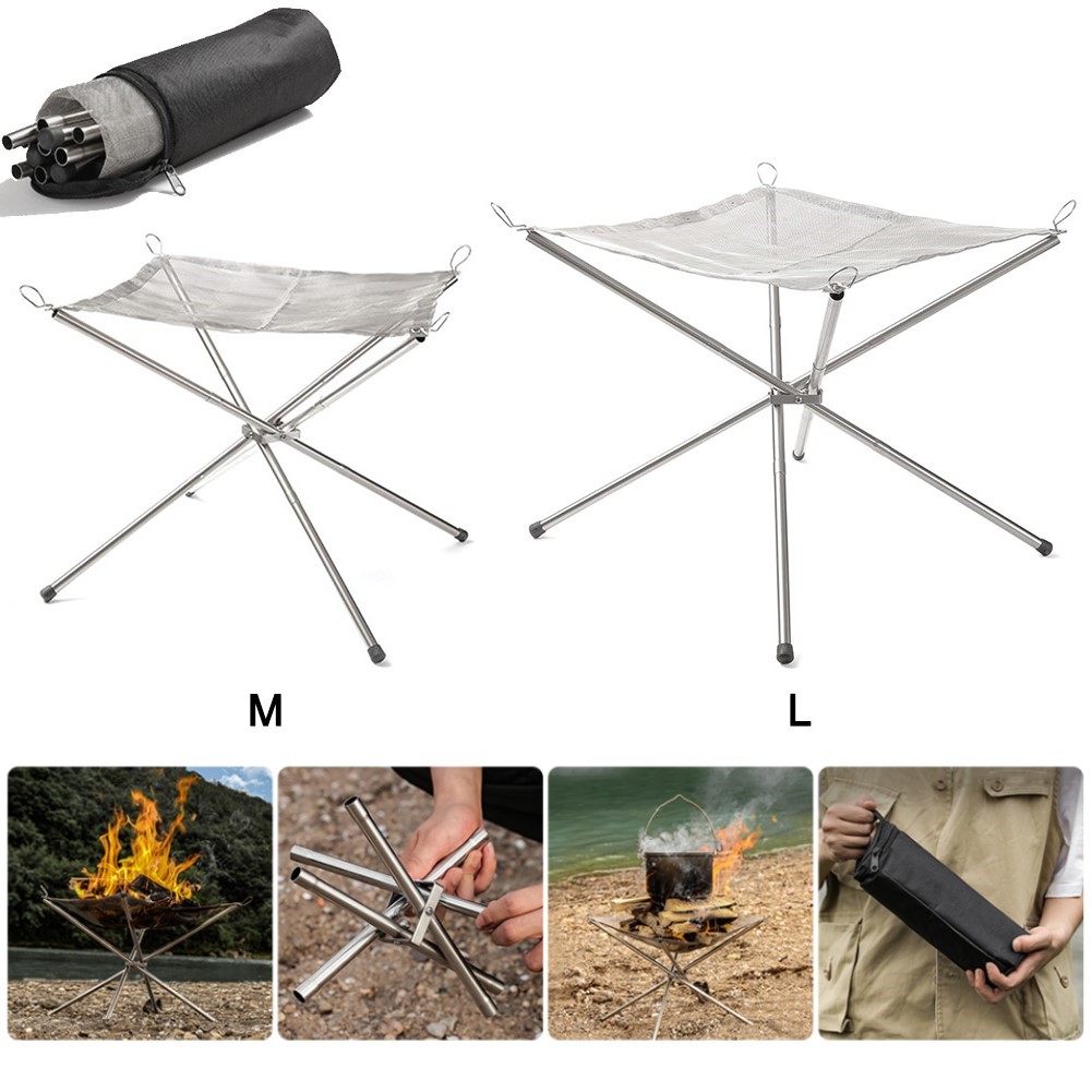 Portable Camping Fire Pit Gril - огляд і ціна Camping Cooking Grate