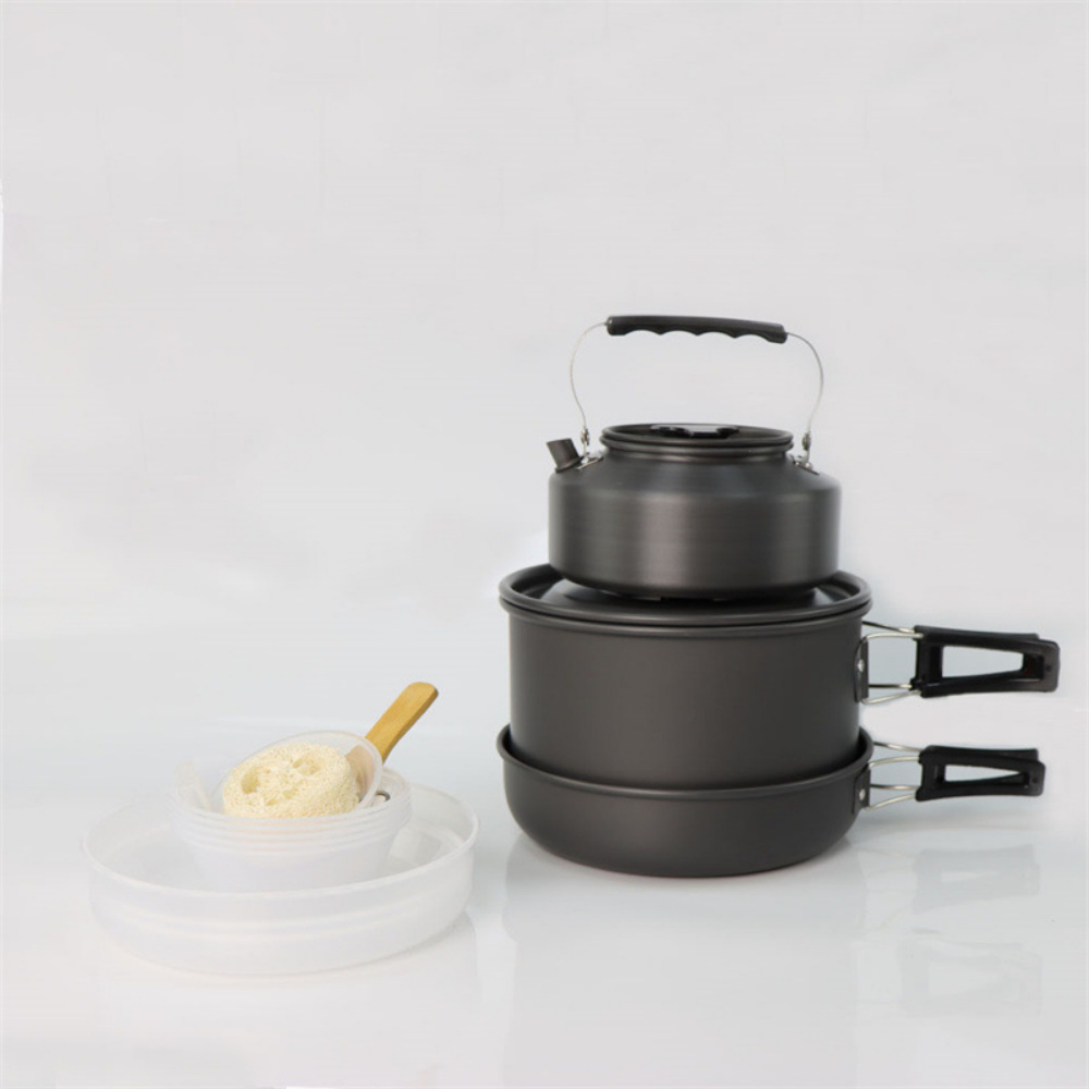 Outdoor large cooking set, 2-4 - огляд і ціна Nesting Camping Cooking Set