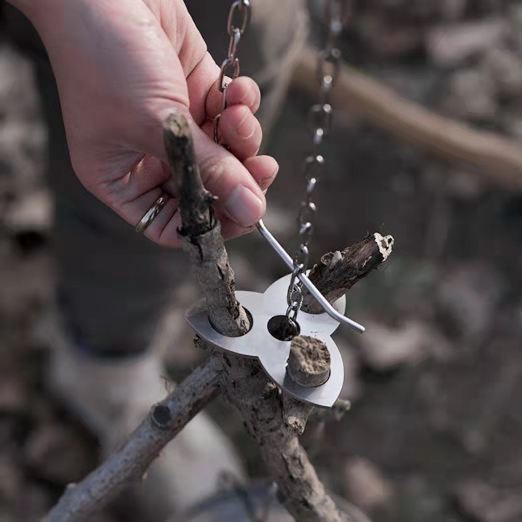 Stainless Steel Camping Tripod - огляд і ціна Camping Cooking Equipment