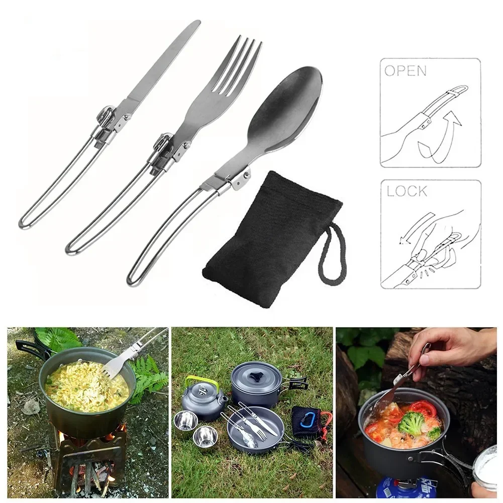 1 Set Outdoor Camping Picnic C - огляд і ціна Camping Cooking Set With Bag