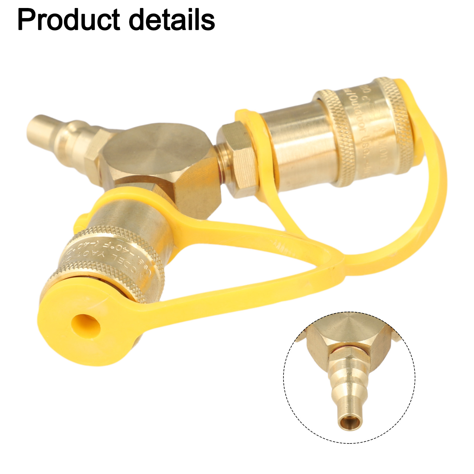 Brass 1/4 Inch Quick Connect Y - огляд і ціна Camping Cooking Propane