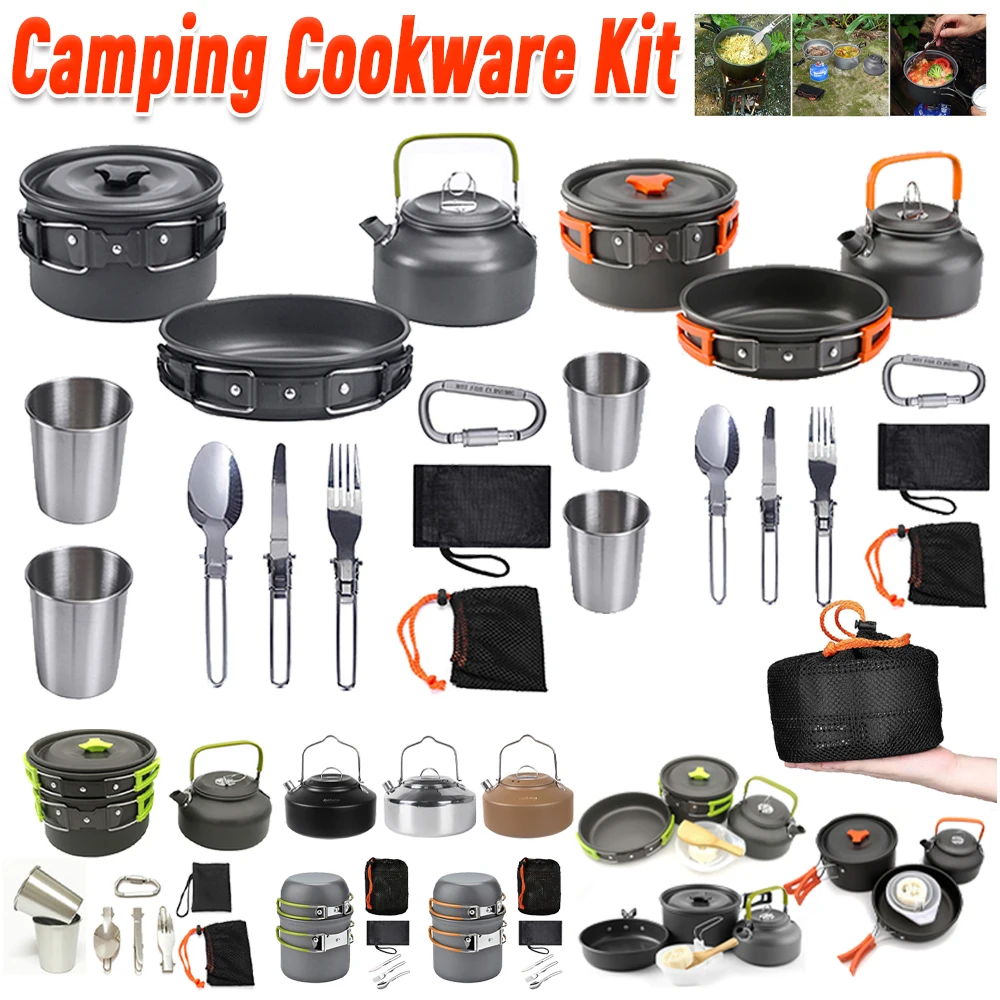 Camping Cookware Kit Kettle Po - огляд і ціна Camping Cooking Bowl