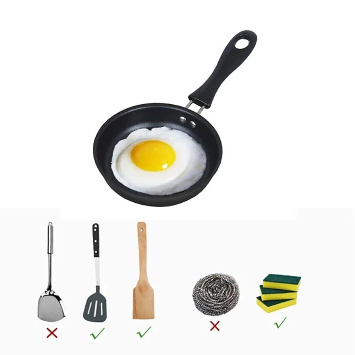 1Pcs Mini Frying Pan Portable  - огляд і ціна Camping Cooking Without Gas