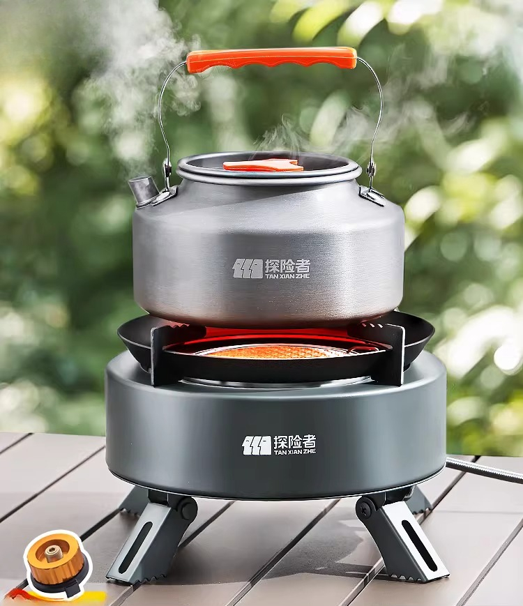 Portable Split Gas Stove Outdo - огляд і ціна Camping Cooking Box Set
