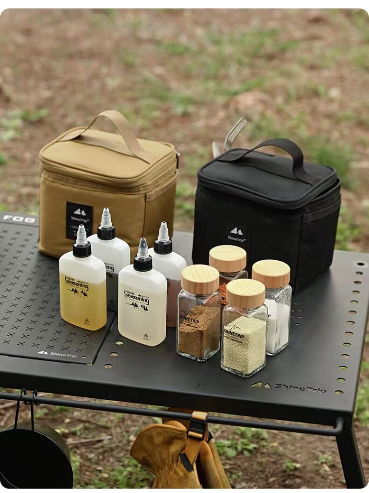 Seasoning Bottle Set Portable  - огляд і ціна Camping Cooking Set With Bag