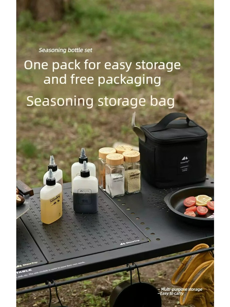 Seasoning Bottle Set Portable  - огляд і ціна Camping Cooking Set With Bag