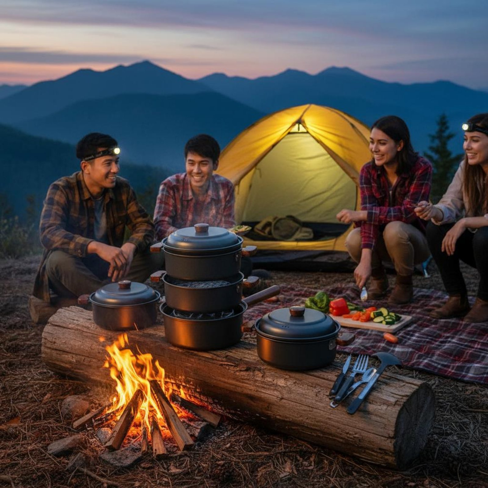 3 L 3L Outdoor Cooking Pot Lig - огляд і ціна Nesting Camping Cooking Set
